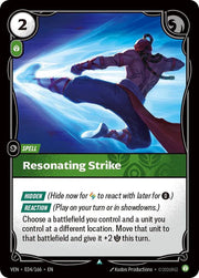 Resonating Strike 034/166 · Foil (Vendetta)