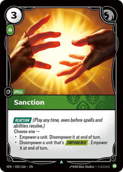 Sanction 035/166 · Foil (Vendetta)