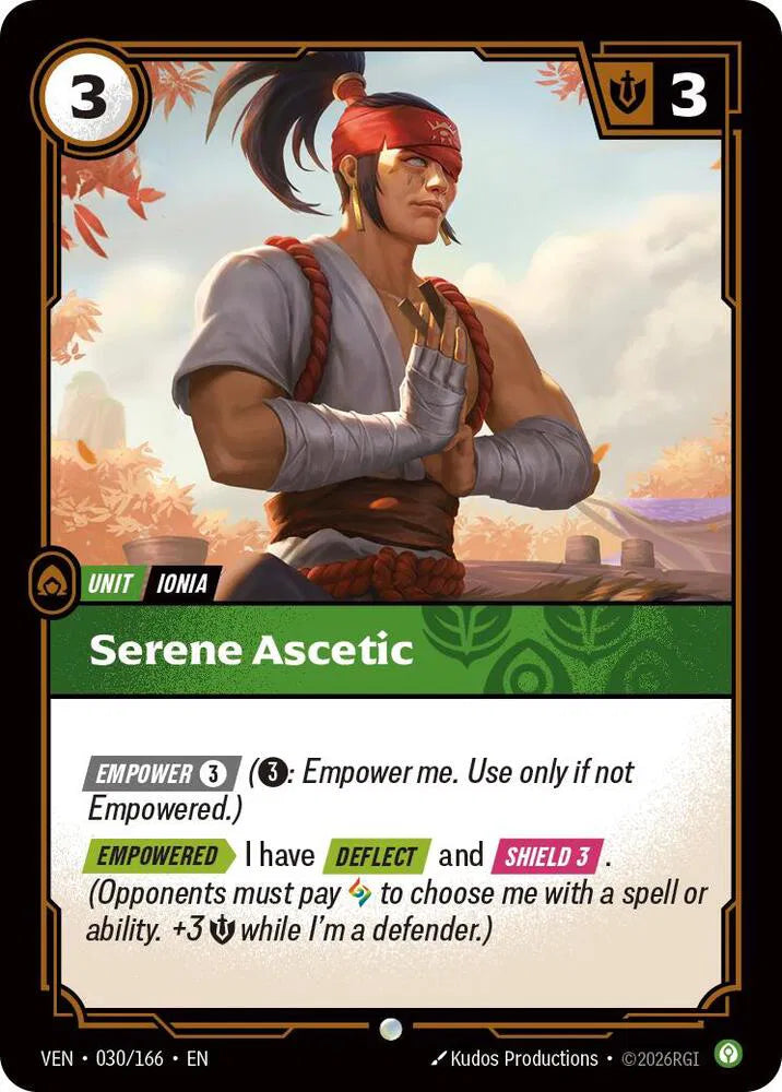 Serene Ascetic 030/166 · Foil (Vendetta)