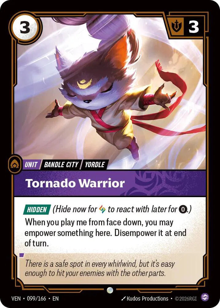 Tornado Warrior 099/166 · Foil (Vendetta)