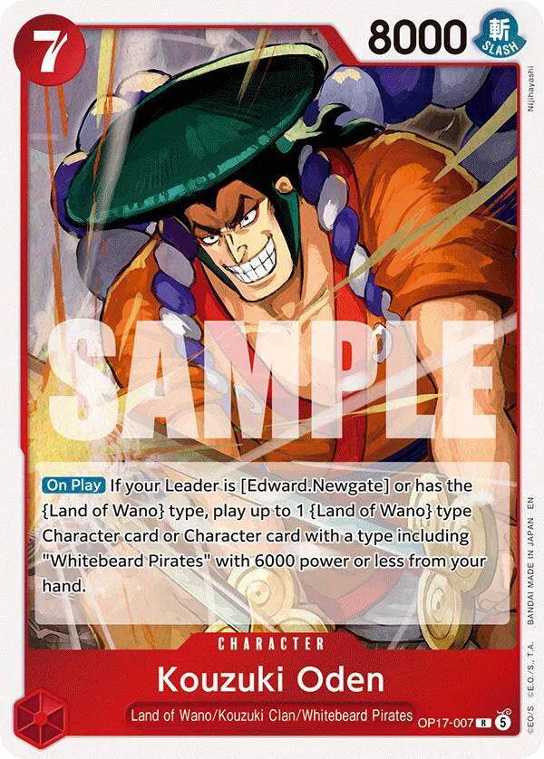 Kouzuki Oden OP17-007 (The World's Strongest Warriors)
