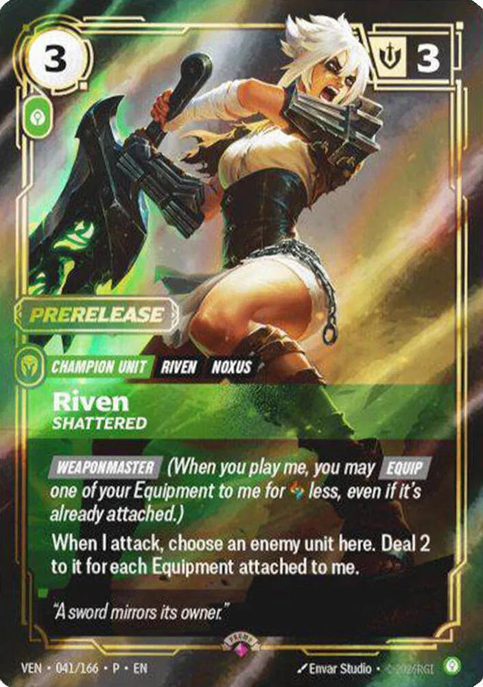 Riven, Shattered 041/166 (Riftbound Organized Play Promotional Cards)
