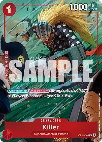 Killer (One Piece Card Game Illustration Box Vol. 8) OP14-005 (One Piece Promotion Cards)