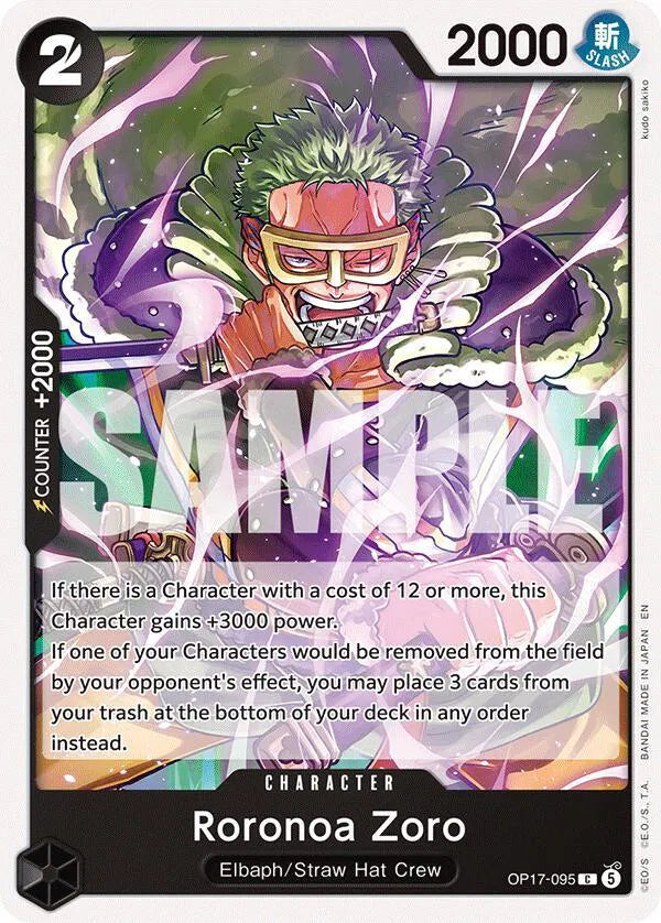 Roronoa Zoro OP17-095 (The World's Strongest Warriors)