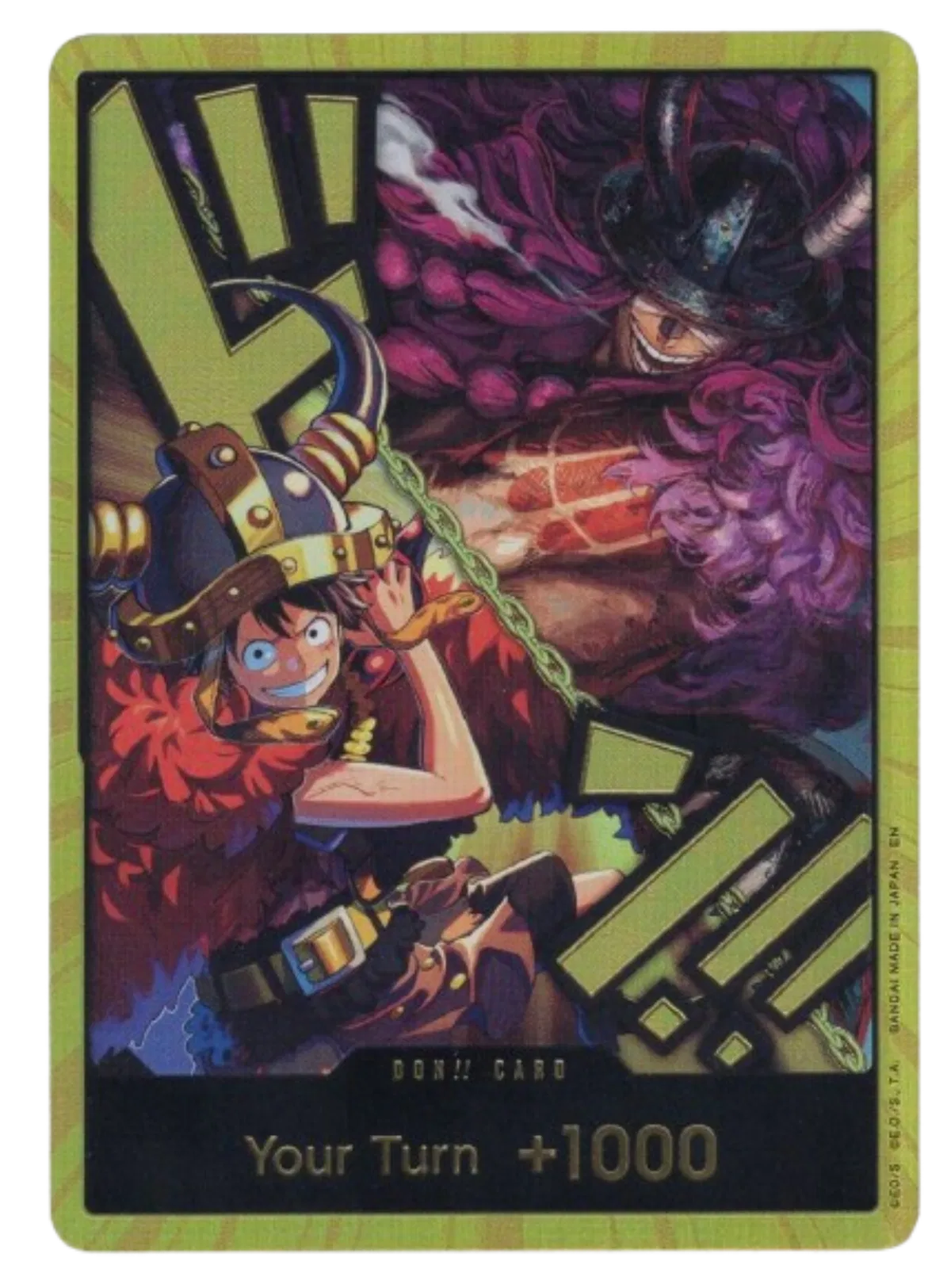 DON!! Card (Alternate Art) (Luffy and Loki) (Gold) (The World's Strongest Warriors)