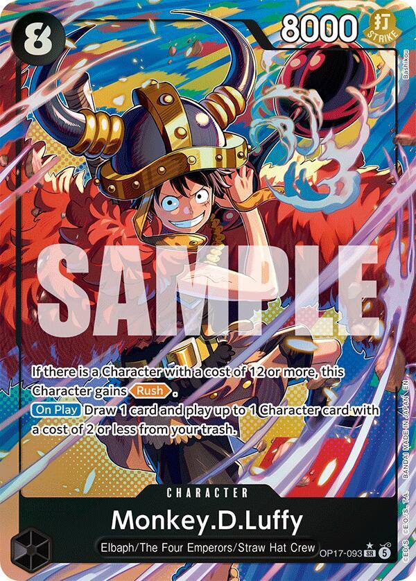 Monkey.D.Luffy (093) (Alternate Art) OP17-093 (The World's Strongest Warriors)