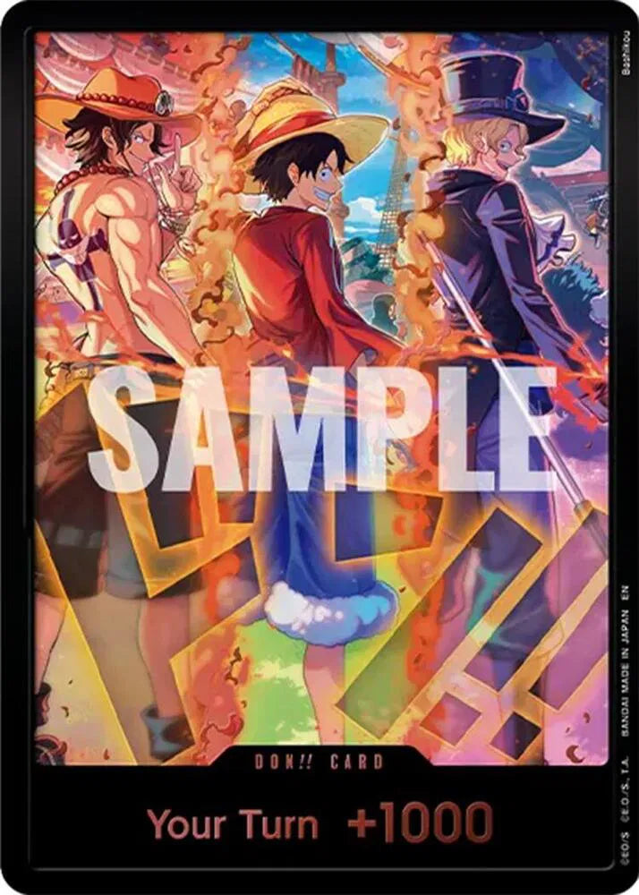 DON!! Card (English Version 3rd Anniversary Set) (Ace, Luffy, Sabo) (One Piece Promotion Cards)