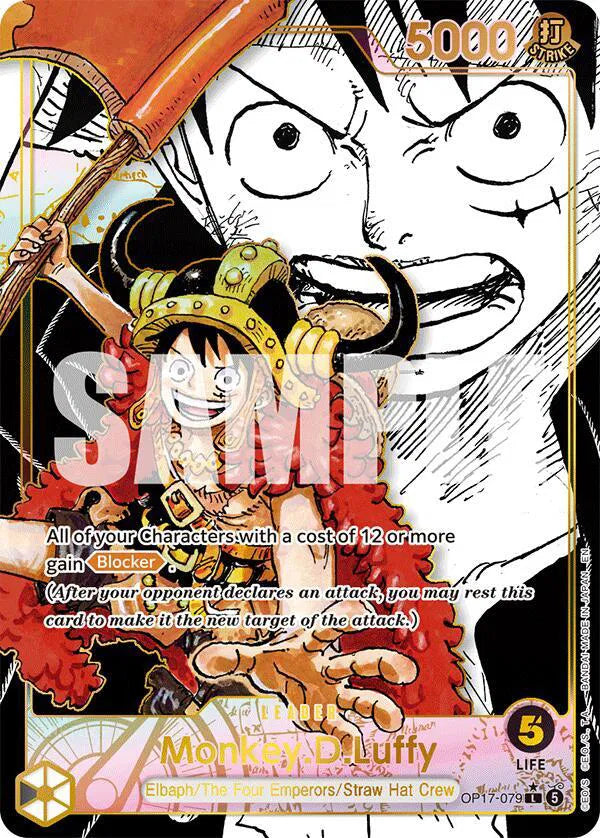 Monkey.D.Luffy (079) (Super Leader Alternate Art) OP17-079 (The World's Strongest Warriors)
