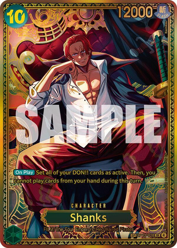 Shanks (OP13-028) (SP) (The World's Strongest Warriors)