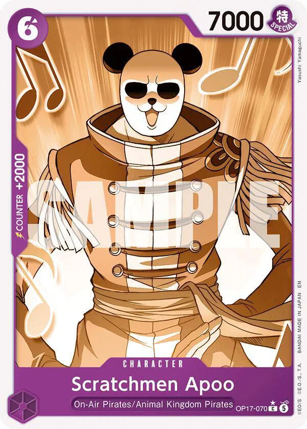 Scratchmen Apoo (Pandaman Art) OP17-070 (The World's Strongest Warriors)