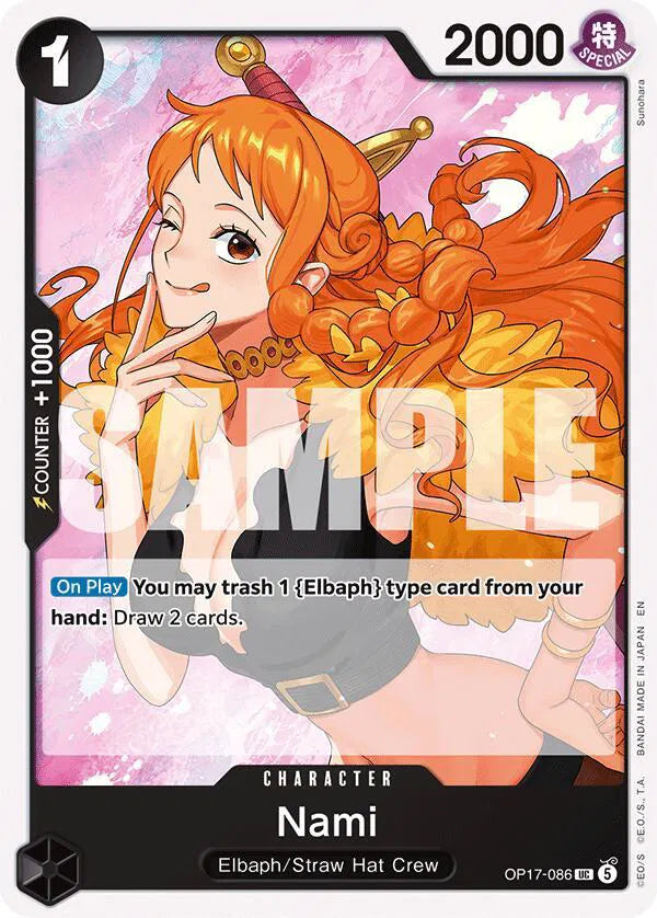 Nami (086) OP17-086 (The World's Strongest Warriors)