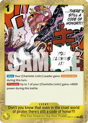 Don't you know that even in the cruel world of pirates there's still a code of honor?!! OP17-115 (The World's Strongest Warriors)