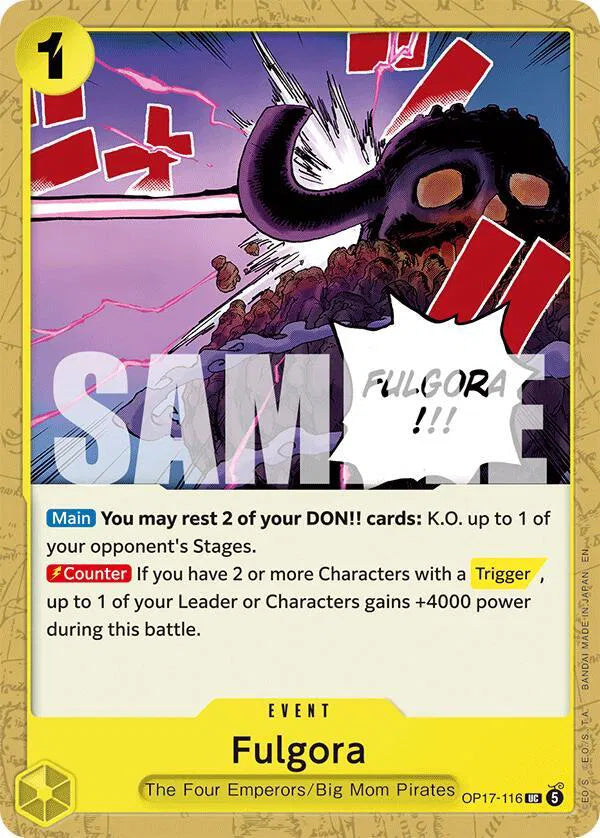 Fulgora OP17-116 (The World's Strongest Warriors)