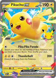 Pikachu ex 053/128 (30th Celebration)