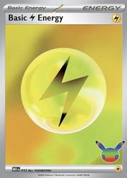 Basic Lightning Energy - 012 (30th Celebration) (MEE: Mega Evolution Energies)