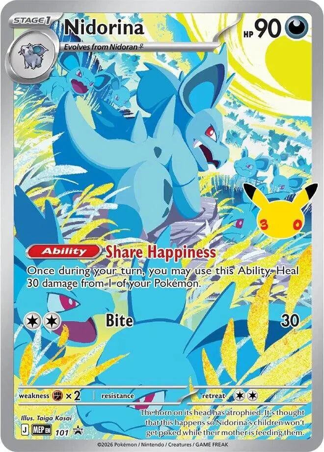 Nidorina - 101 (30th Celebration) (Mega Evolution Promos)