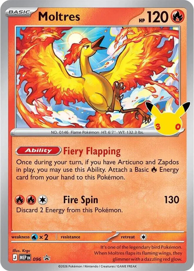 Moltres - 096 (30th Celebration) (Mega Evolution Promos)