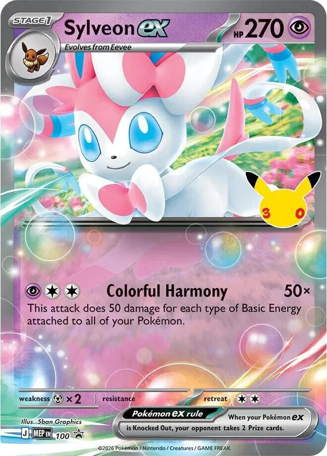 Sylveon ex - 100 (30th Celebration) (Mega Evolution Promos)