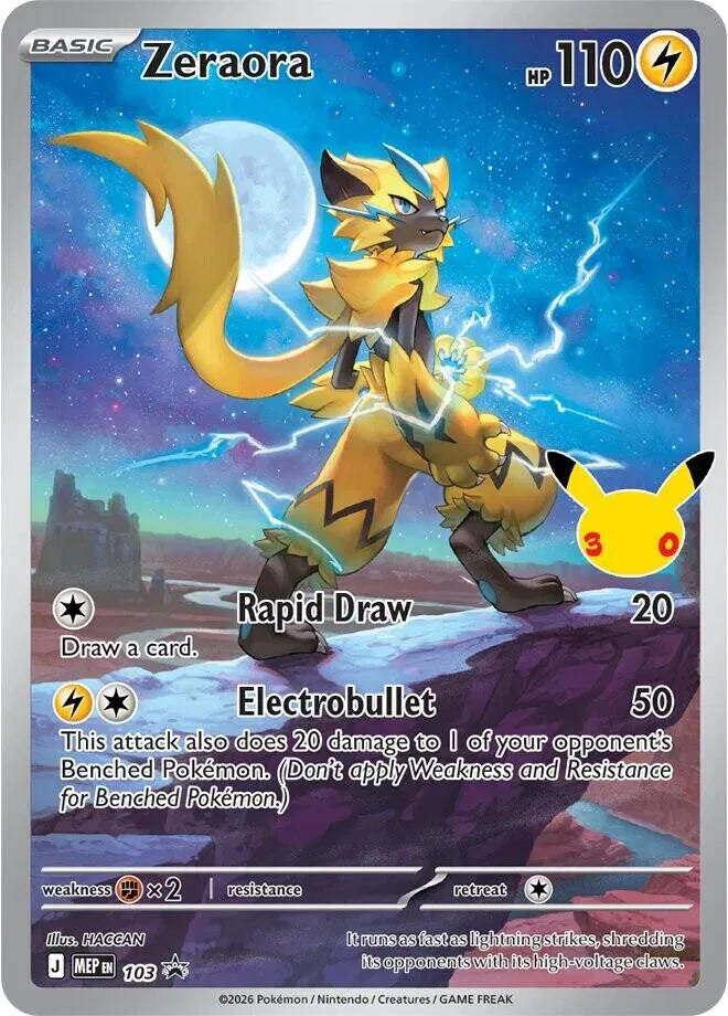 Zeraora - 103 (30th Celebration) (Mega Evolution Promos)