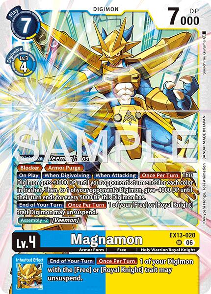 Magnamon EX13-020 SR (Chivalrous XIII)