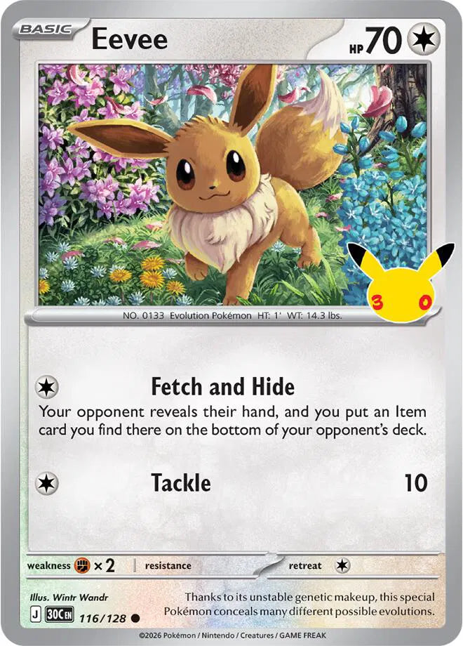 Eevee 116/128 (30th Celebration)