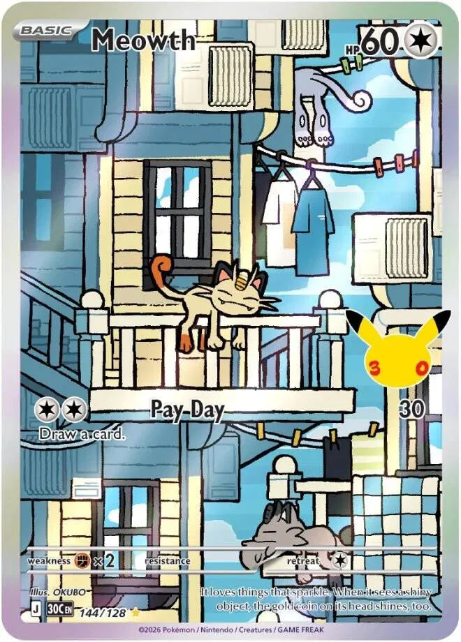 Meowth 144/128 (30th Celebration)