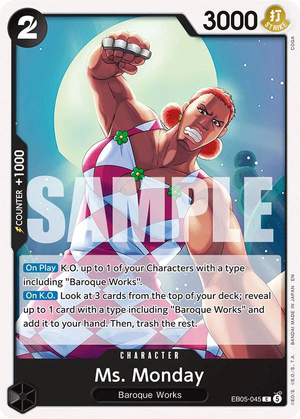 Ms. Monday EB05-045 (Extra Booster: One Piece Heroine's Edition Vol. 2)