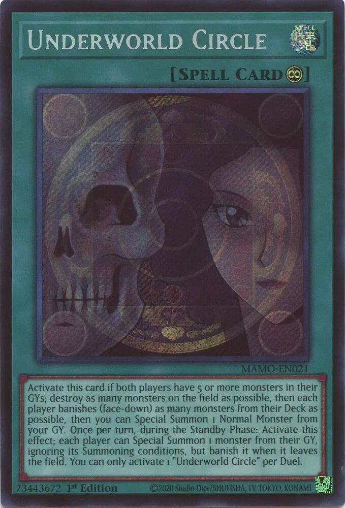 Underworld Circle (Secret Rare) MAMO-EN021 (Magnificent Monsters)