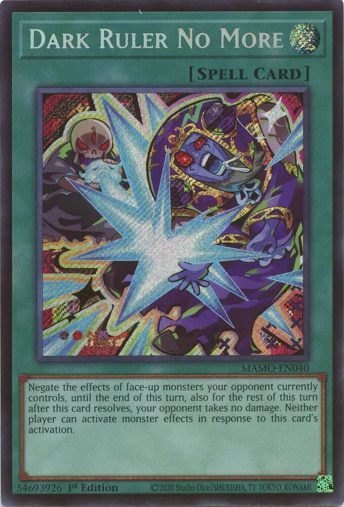 Dark Ruler No More (Secret Rare) MAMO-EN040 (Magnificent Monsters)
