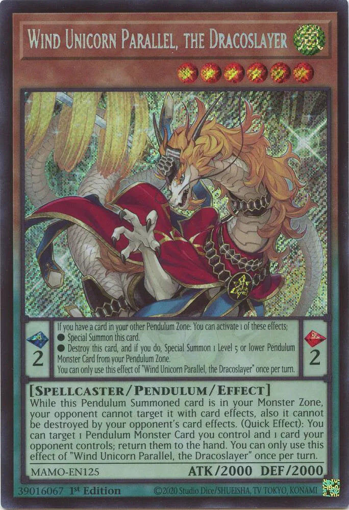 Wind Unicorn Parallel, the Dracoslayer MAMO-EN125 (Magnificent Monsters)