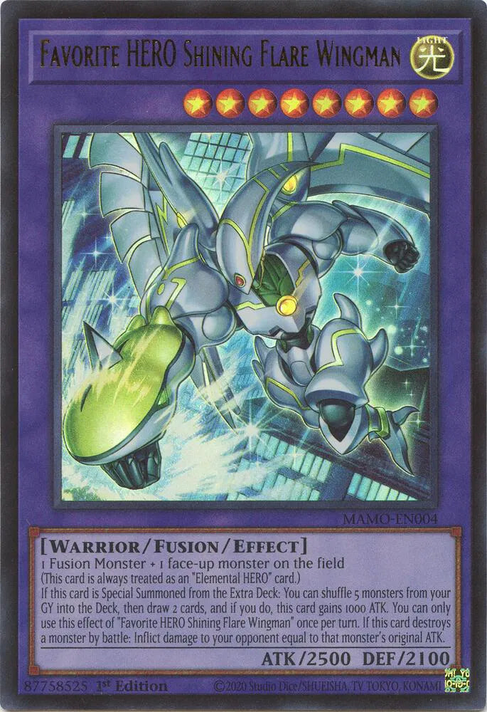 Favorite HERO Shining Flare Wingman MAMO-EN004 (Magnificent Monsters)