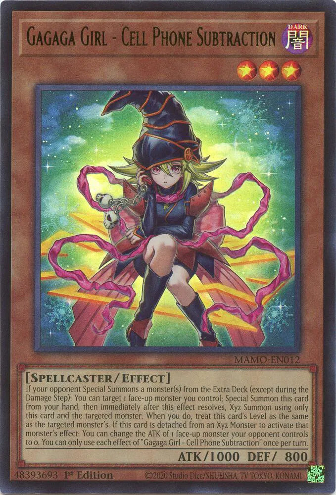 Gagaga Girl - Cell Phone Subtraction MAMO-EN012 (Magnificent Monsters)