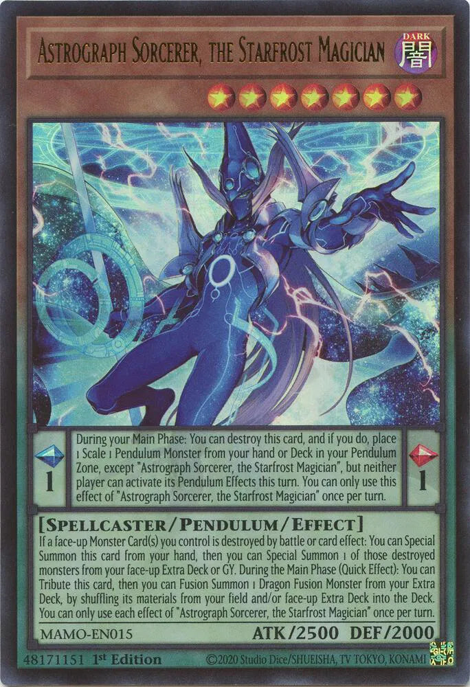 Astrograph Sorcerer, the Starfrost Magician MAMO-EN015 (Magnificent Monsters)