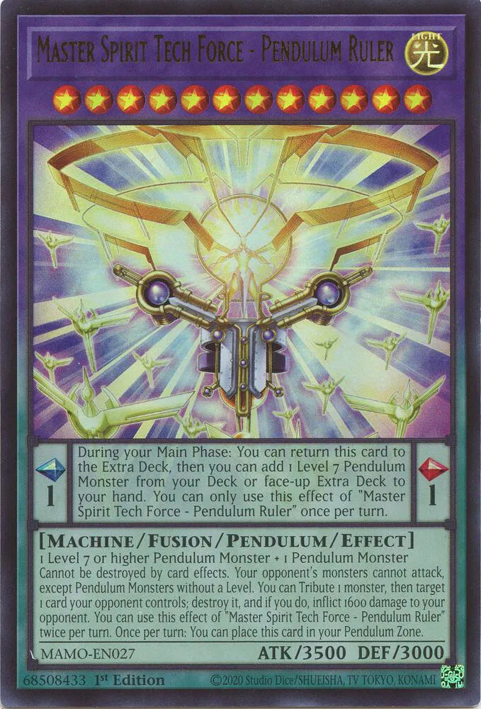 Master Spirit Tech Force - Pendulum Ruler MAMO-EN027 (Magnificent Monsters)