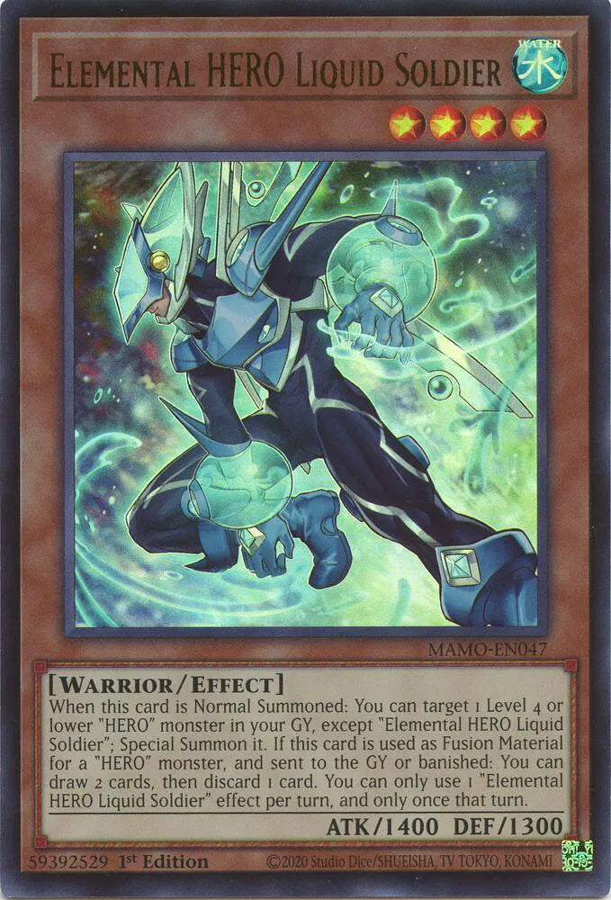Elemental HERO Liquid Soldier MAMO-EN047 (Magnificent Monsters)