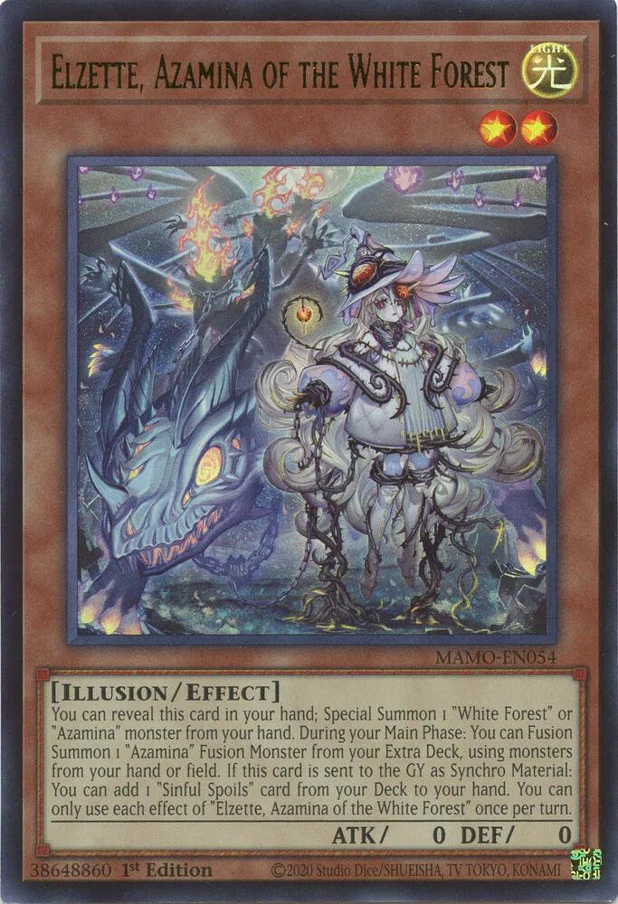 Elzette, Azamina of the White Forest MAMO-EN054 (Magnificent Monsters)