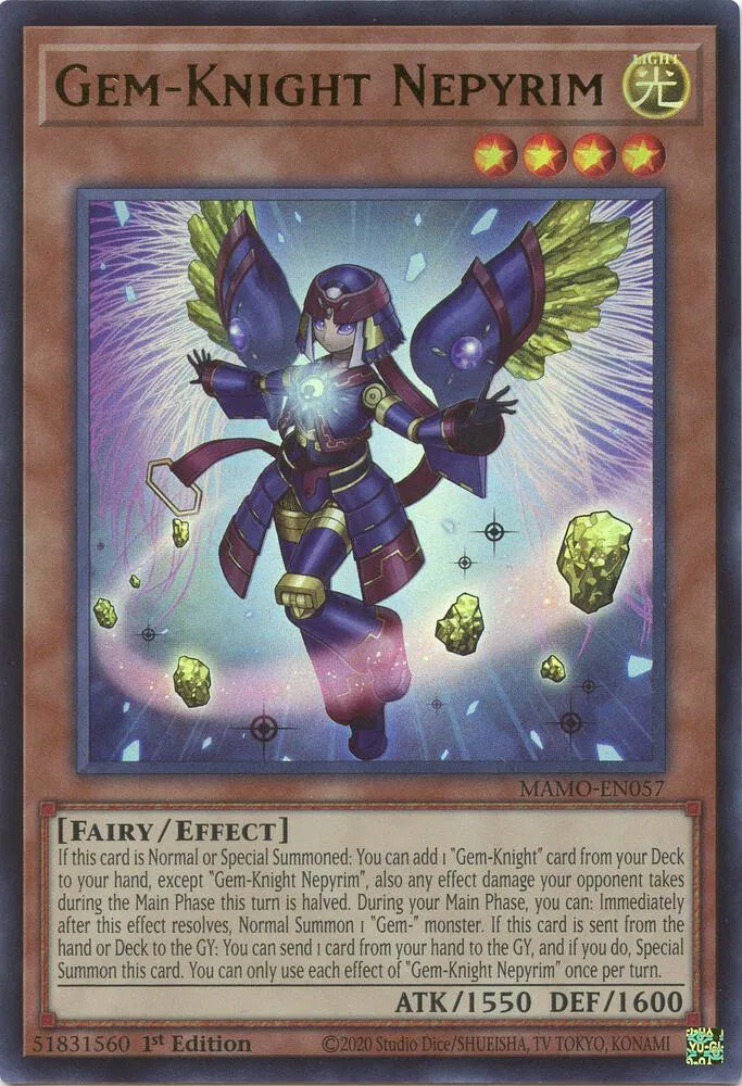 Gem-Knight Nepyrim MAMO-EN057 (Magnificent Monsters)