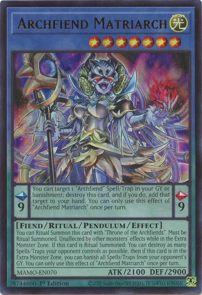 Archfiend Matriarch MAMO-EN070 (Magnificent Monsters)
