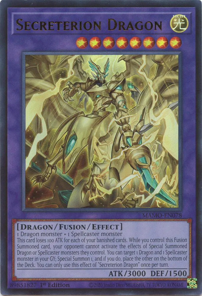 Secreterion Dragon MAMO-EN078 (Magnificent Monsters)