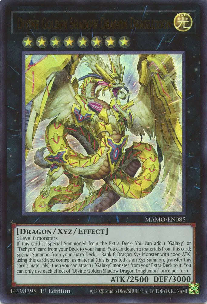 Divine Golden Shadow Dragon Dragluxion MAMO-EN085 (Magnificent Monsters)
