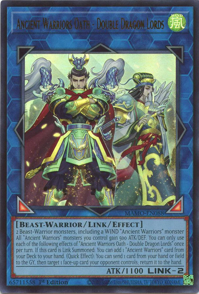 Ancient Warriors Oath - Double Dragon Lords MAMO-EN088 (Magnificent Monsters)