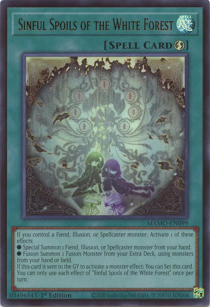 Sinful Spoils of the White Forest MAMO-EN099 (Magnificent Monsters)