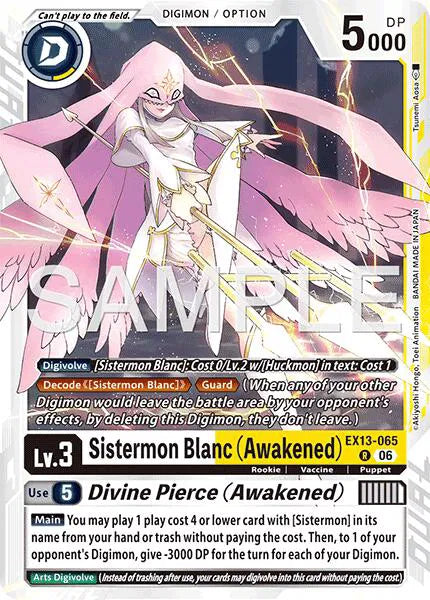 Sistermon Blanc (Awakened) // Divine Pierce (Awakened) EX13-065 R (Chivalrous XIII)