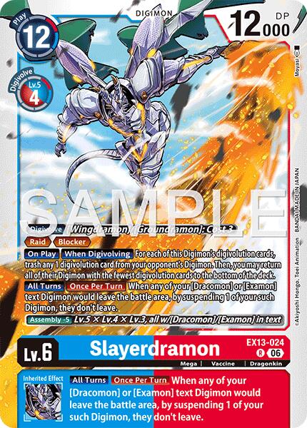 Slayerdramon EX13-024 R (Chivalrous XIII)