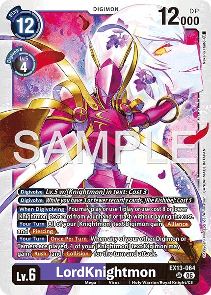 LordKnightmon EX13-064 SR (Chivalrous XIII)