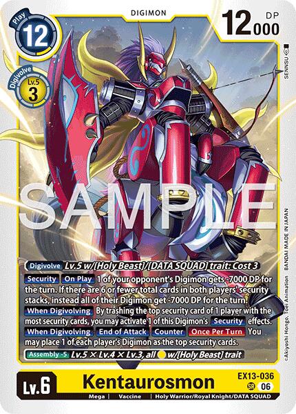 Kentaurosmon EX13-036 SR (Chivalrous XIII)