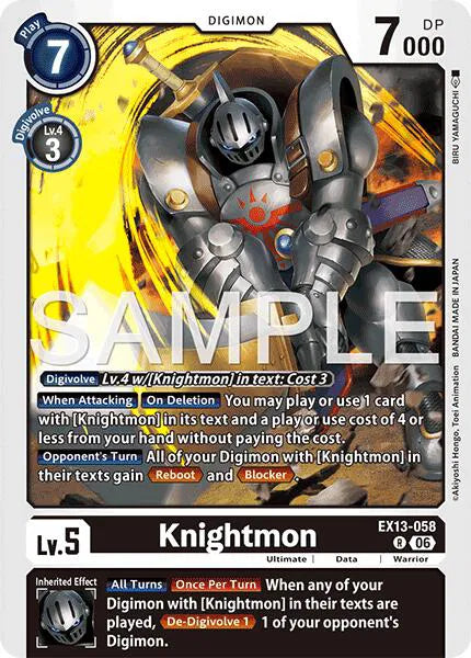 Knightmon EX13-058 R (Chivalrous XIII)