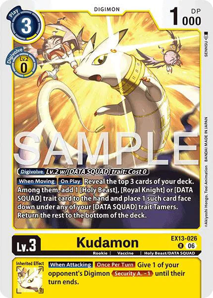Kudamon EX13-026 R (Chivalrous XIII)