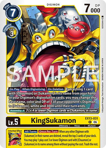 KingSukamon EX13-031 R (Chivalrous XIII)