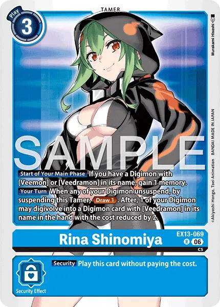 Rina Shinomiya EX13-069 R (Chivalrous XIII)